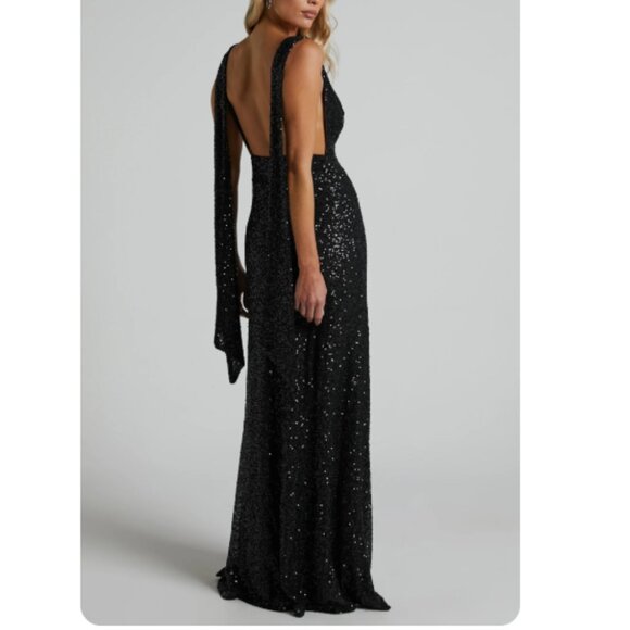 Showpo Maxi Dress - Cowl Neck Backless Dress - Picture 3 of 4